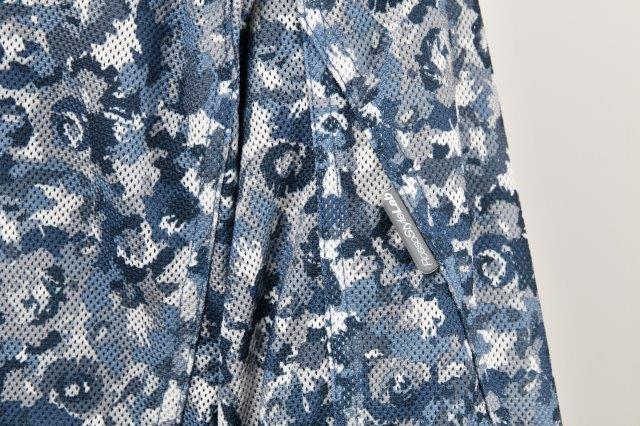 ロッソスタイルラボ フードメッシュジャケット レディース フラワーカモブルー Mサイズ ROJ-106