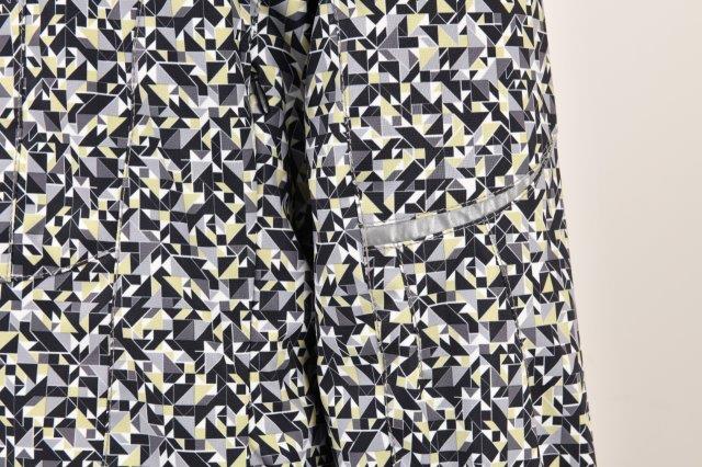 ロッソスタイルラボ ソフトシェルジャケット レディース ジオメトリックグレー Sサイズ ROJ-109