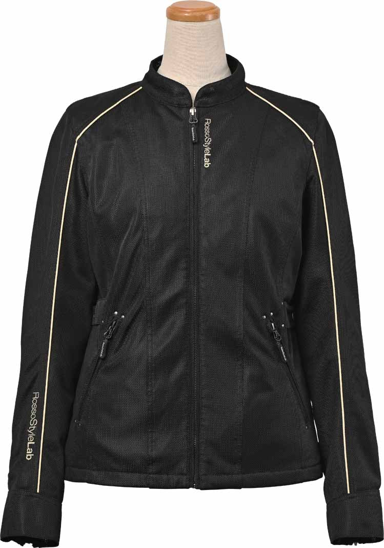 取寄 スタイルアップメッシュジャケット ブラック Mサイズ ROJ-113 ロッソスタイルラボ