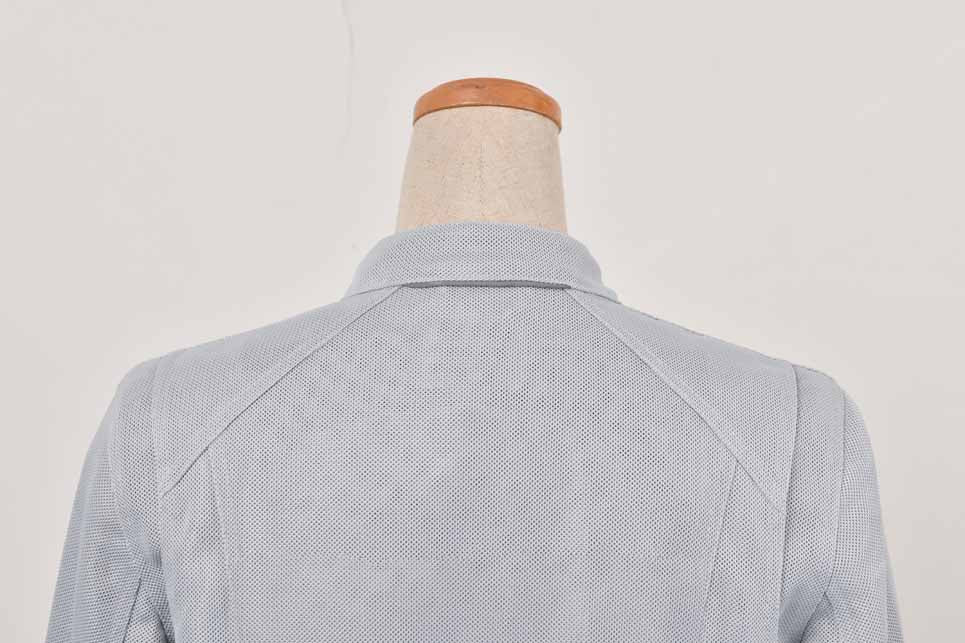 ロッソスタイルラボ?スタイルアップメッシュジャケット ライトグレー L+サイズ ROJ-113