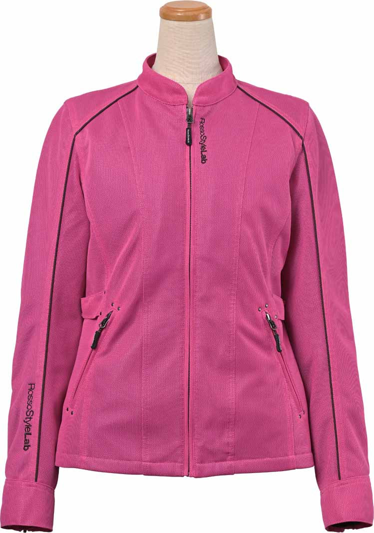 ロッソスタイルラボ?スタイルアップメッシュジャケット ピンク Lサイズ ROJ-113