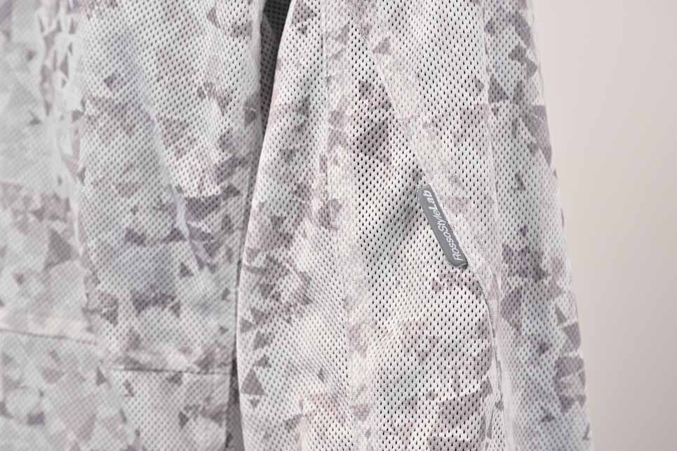 ロッソスタイルラボ?フードメッシュジャケット OMBREグレー Sサイズ ROJ-115