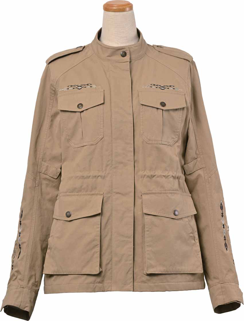 ロッソスタイルラボ?ミリタリージャケット ベージュ Lサイズ ROJ-116