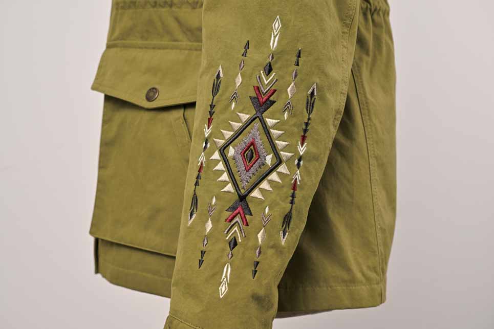 取寄 ミリタリージャケット グレーカーキ Lサイズ ROJ-116 ロッソスタイルラボ