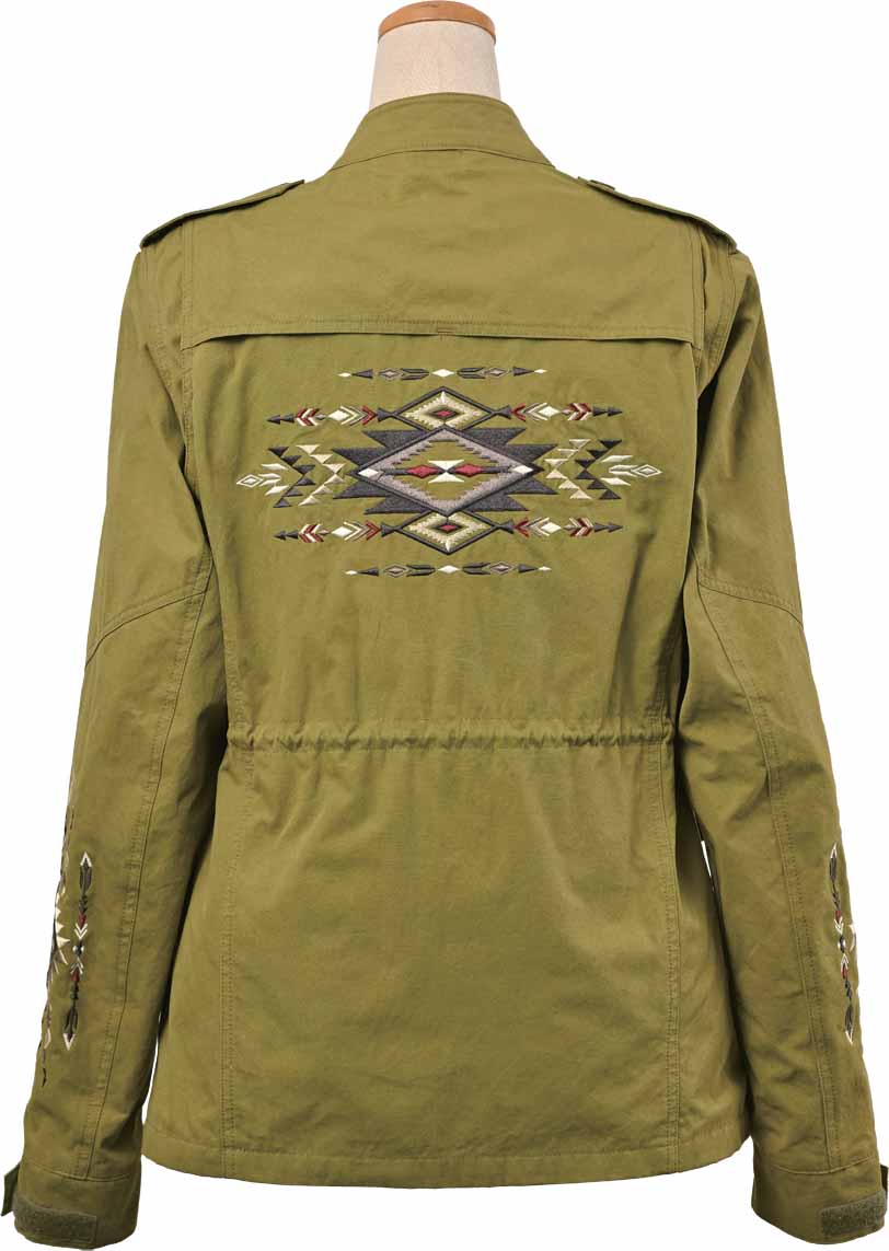 ロッソスタイルラボ?ミリタリージャケット グレーカーキ L+サイズ ROJ-116