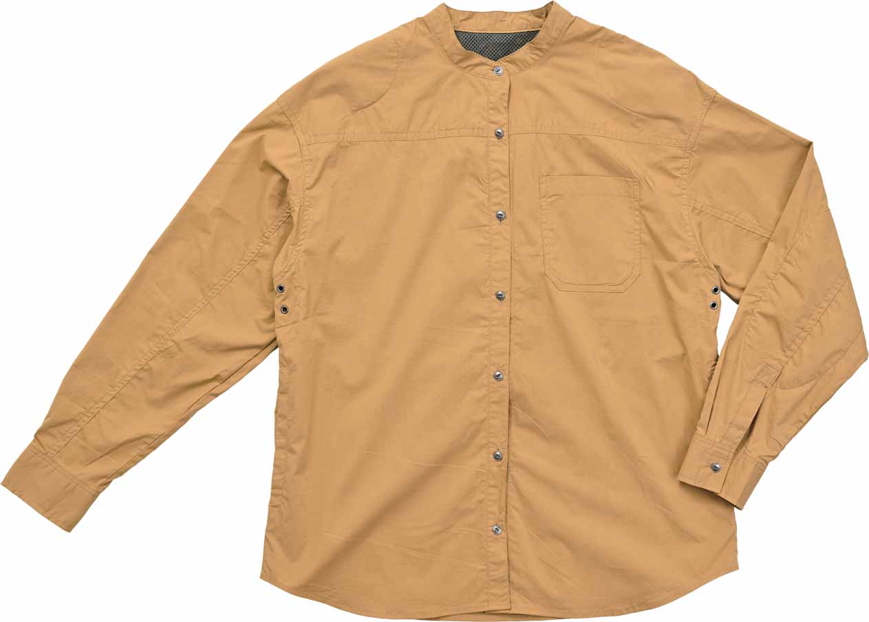 ロッソスタイルラボ?プロテクションバンドカラーシャツ ベージュ Lサイズ ROJ-118