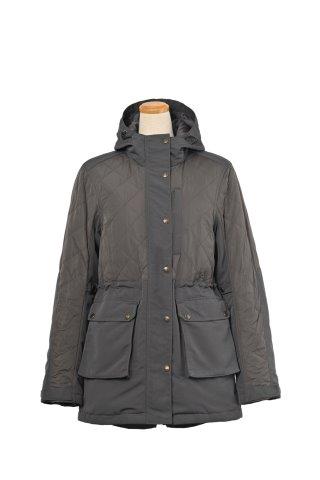 取寄 ロッソスタイルラボ キルティングモッズコート GY Lサイズ ROJ-988