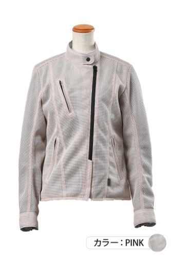 ロッソスタイルラボ プレシャスライダースメッシュジャケット バイク/レディース/春夏 ピンク Lサイズ ROJ-99