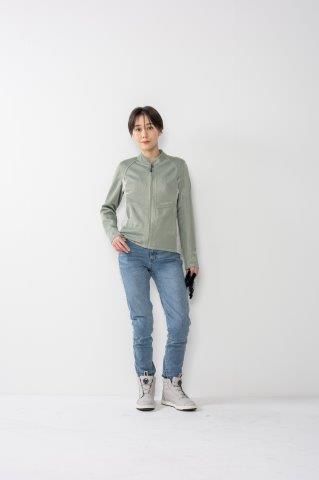 ライダースメッシュジャケット チャコール M+サイズ ROJ121 ロッソスタイルラボ