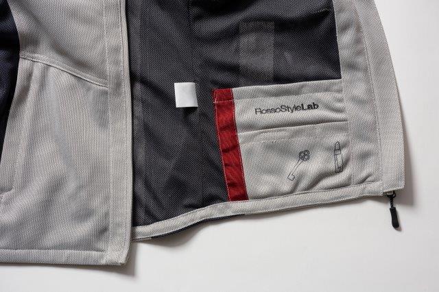 ライダースメッシュジャケット ピンク Lサイズ ROJ121 ロッソスタイルラボ