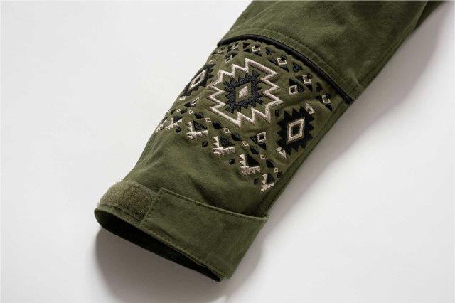 ミリタリージャケット ブラック Lサイズ ROJ123 ロッソスタイルラボ