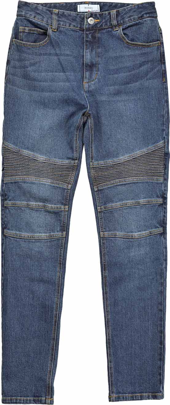 ロッソスタイルラボ?ストレッチスキニーパンツ ブルーデニム L+サイズ ROP-61