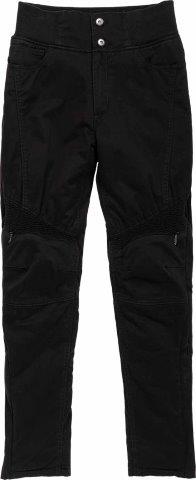 リブウォームストレッチパンツ ブラック M+サイズ ROP66 ロッソスタイルラボ