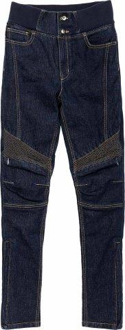 リブウォームストレッチパンツ インディゴデニム M+サイズ ROP66 ロッソスタイルラボ