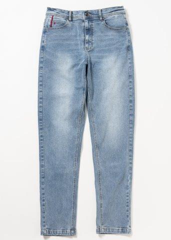 取寄 5Pストレッチスキニーパンツ ライトインディゴ L+サイズ ROP68 ロッソスタイルラボ