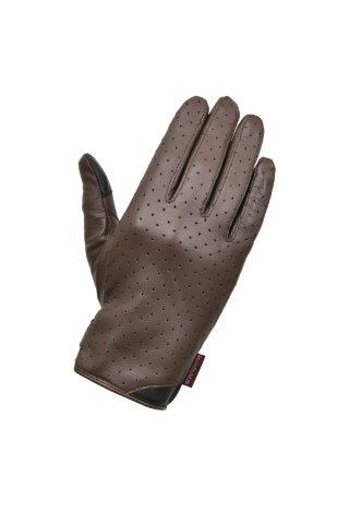 ロッソスタイルラボ パンチングレザーグローブ レディース ブラウン Lサイズ RSG-337