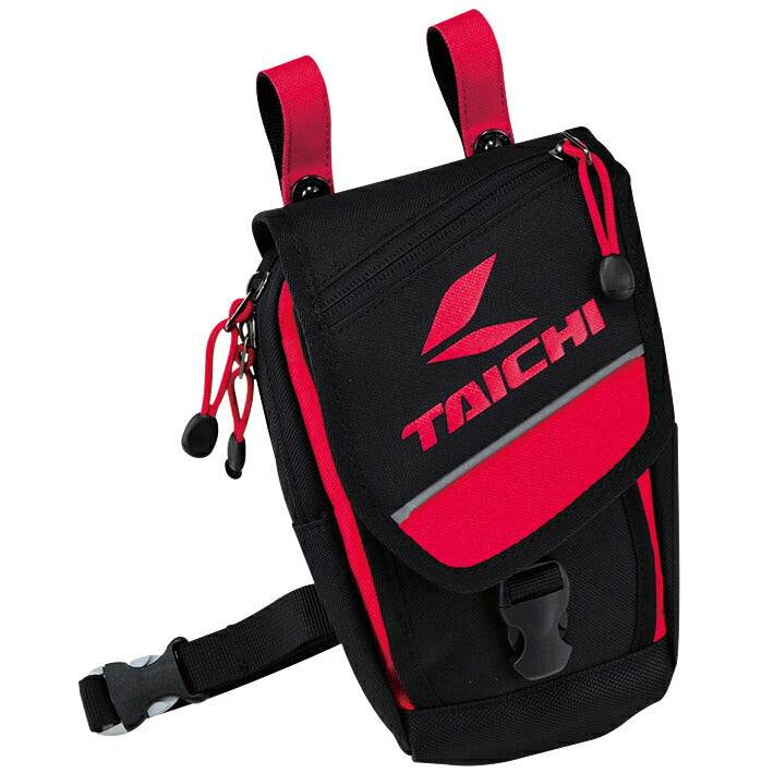RSB269 ブラック/レッド ベルトポーチ(M)RSタイチ ホルスター ショルダー ベルトポーチ 1.5L