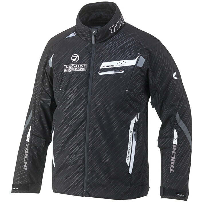 RSタイチ レーサー オールシーズン ジャケット ブラック/ホワイト Mサイズ RSJ716