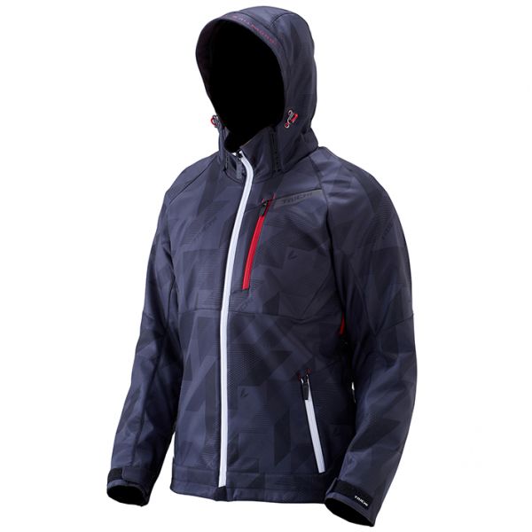 RSタイチ ソフトシェルオールシーズンパーカ バイクジャケット/レディース スラッシュブラック WMサイズ RSJ720