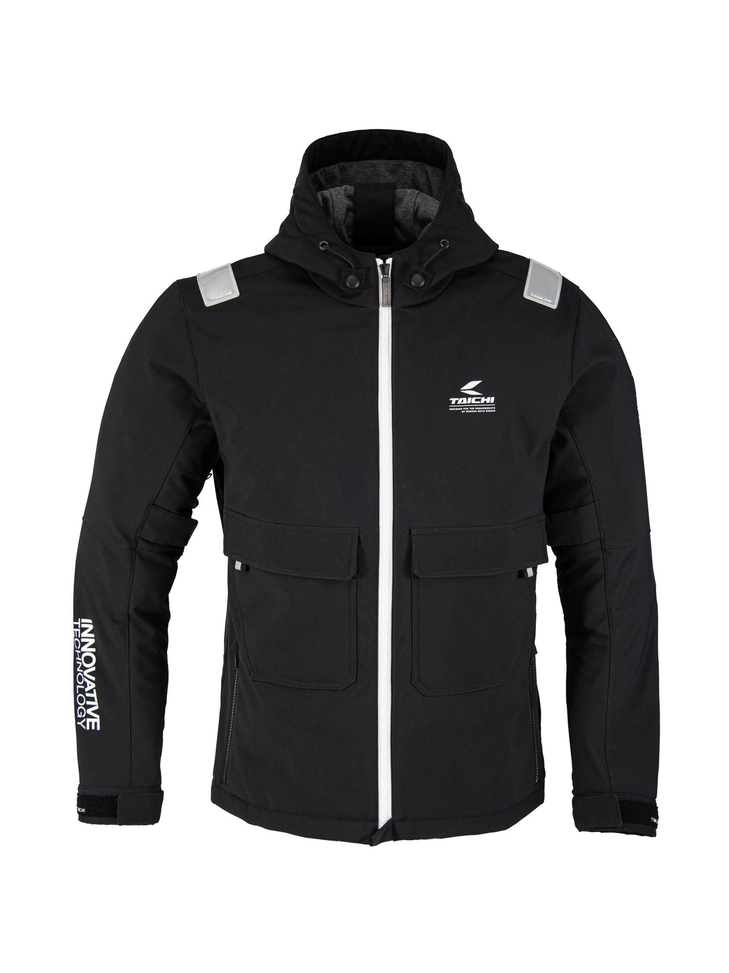 RSタイチ ソフトシェル マルチパーカ ブラック/ホワイト XLサイズ RSJ728