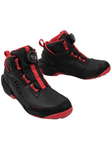 RSタイチ　BOAバイク用靴 ブラック/レッド 28cm DRYMASTER ARROW SHOES(23 ブラック/レッド): ウェア・グッズ