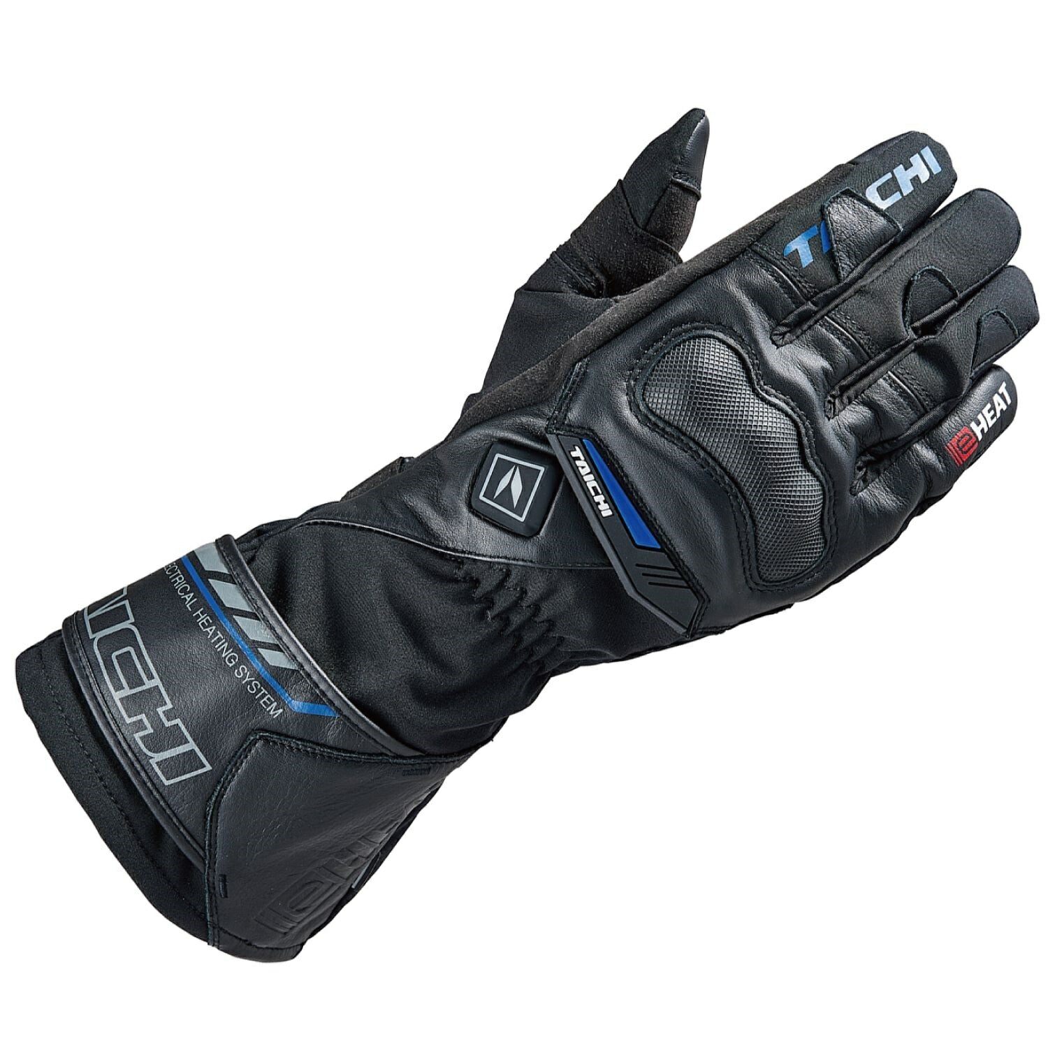 RSタイチ e-HEAT プロテクション グローブ ブラック/ブルー Lサイズ RST649