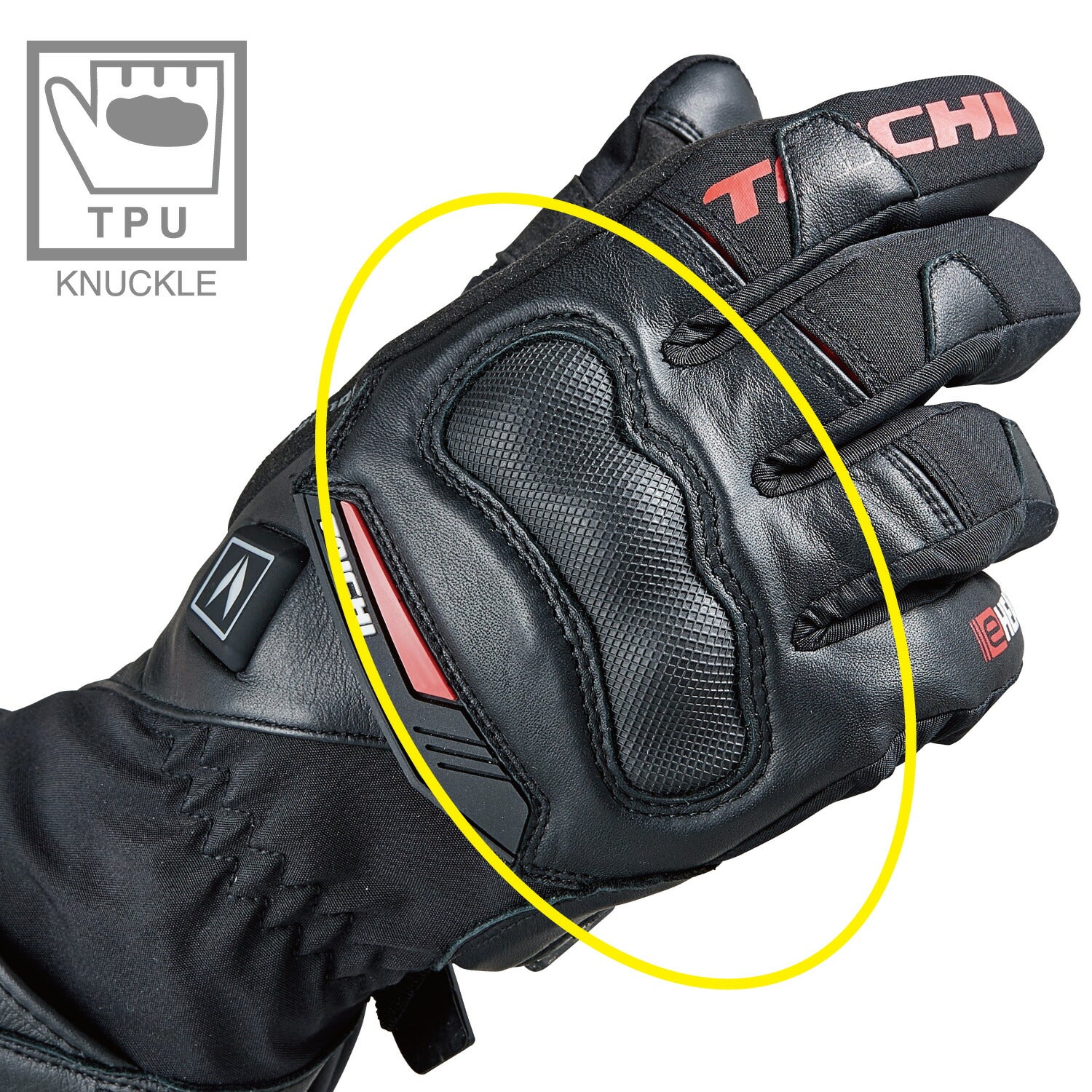 RSタイチ e-HEAT プロテクション グローブ ブラック/レッド XXLサイズ RST649