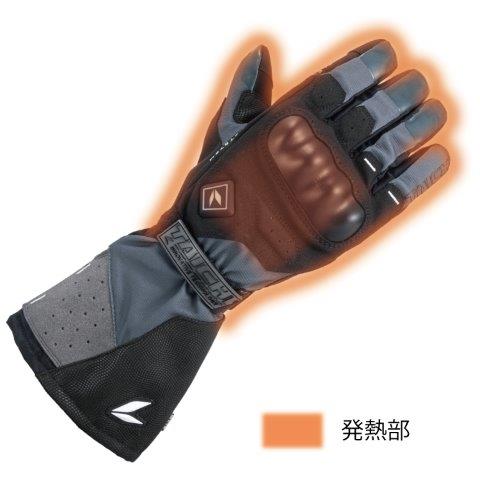 e-HEAT アーバン グローブ ストーン ブラック Lサイズ RST657アールエスタイチ