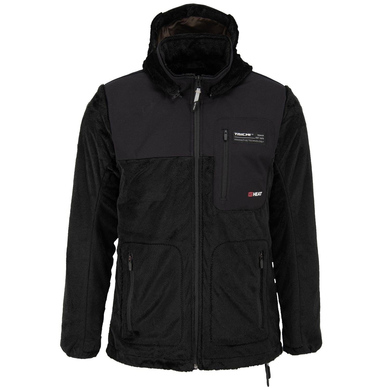 RSタイチ e-HEATフリースインナーパーカ バイクジャケット/レディース ブラック WLサイズ RSU630