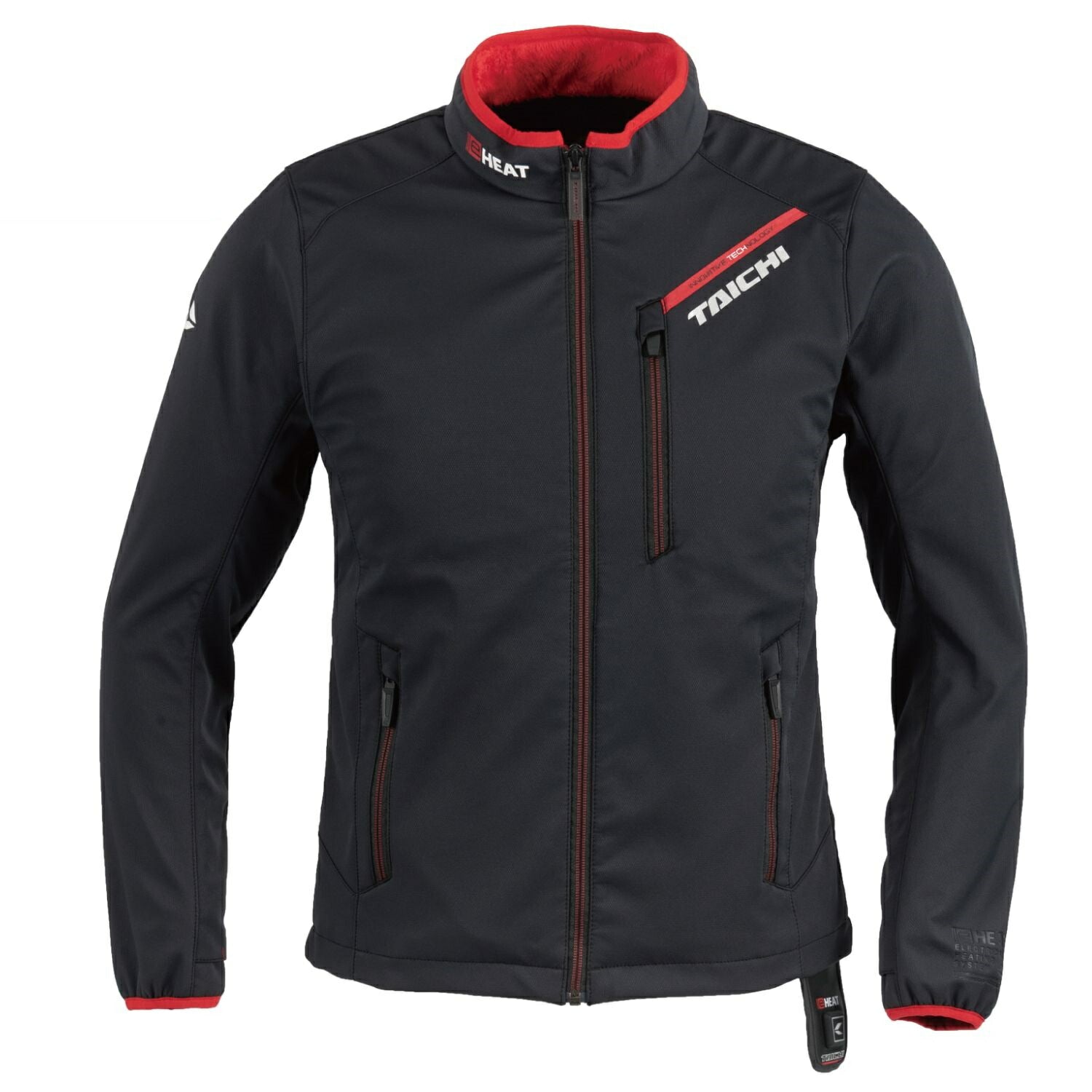 RSタイチ e-HEAT インナージャケット ブラック/レッド 2BLサイズ RSU634