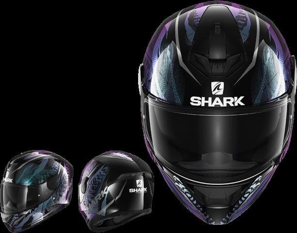 シャーク D-SKWAL2 SHIGAN フルフェイスヘルメット グリーン Lサイズ