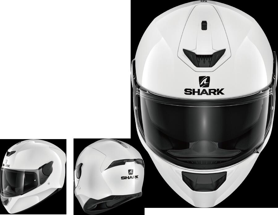 SHARK/シャーク D-SKWAL2 フルフェイスヘルメット ホワイト Sサイズ