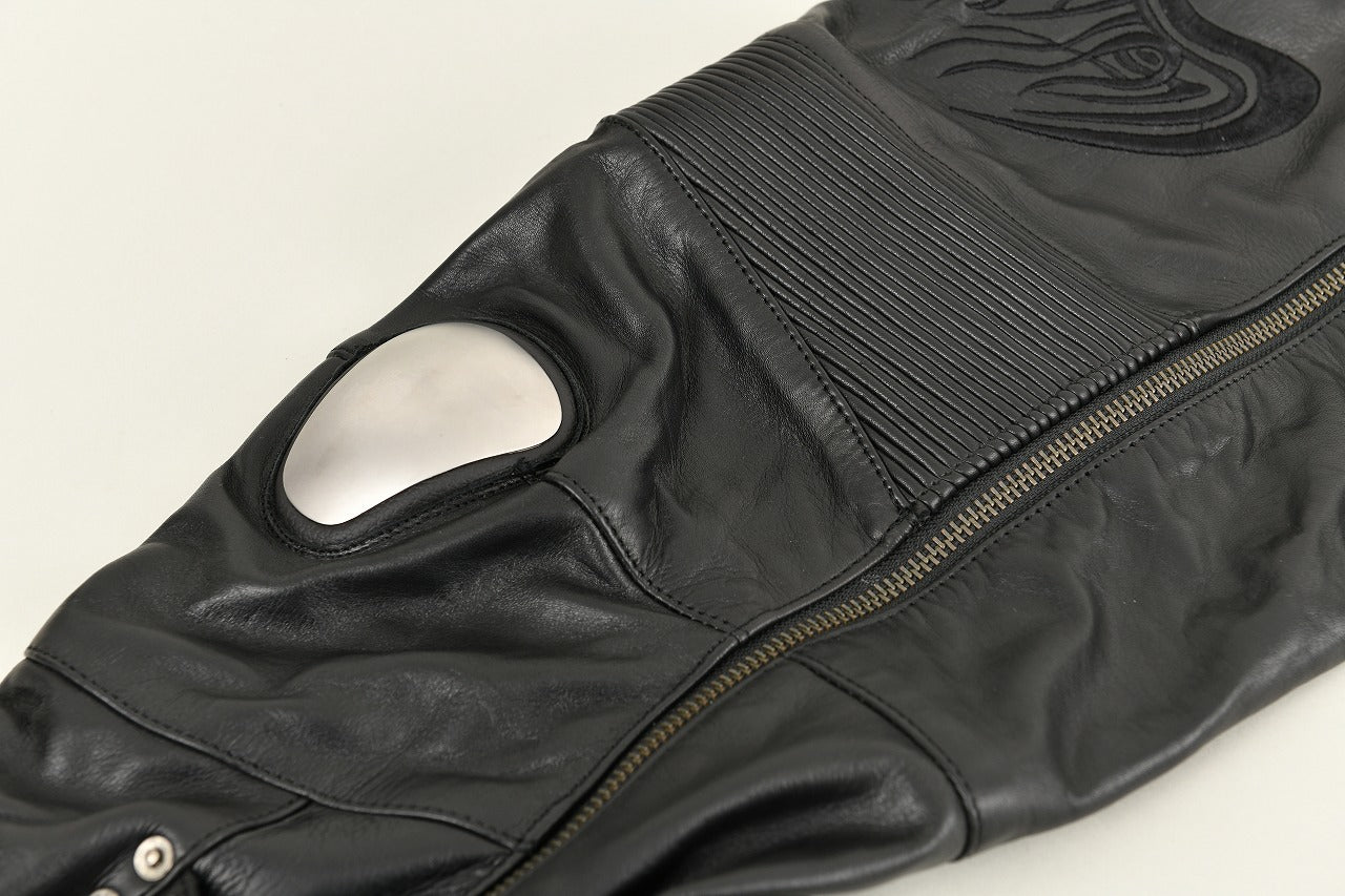 弐黒堂 ハードライドレザーチャップス BLACK Mサイズ WBPN-23