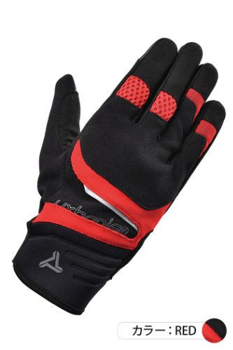 アーバニズム アーバンライドメッシュグローブ バイク/メンズ/春夏 レッド Mサイズ UNG-240