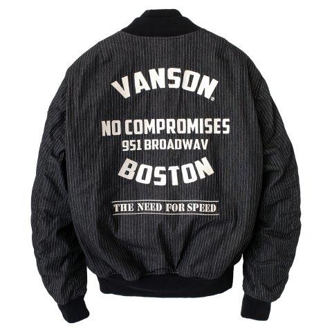 MA-1ジャケット ブラック-ワバッシュ 2XLサイズ TVS2209W バンソン