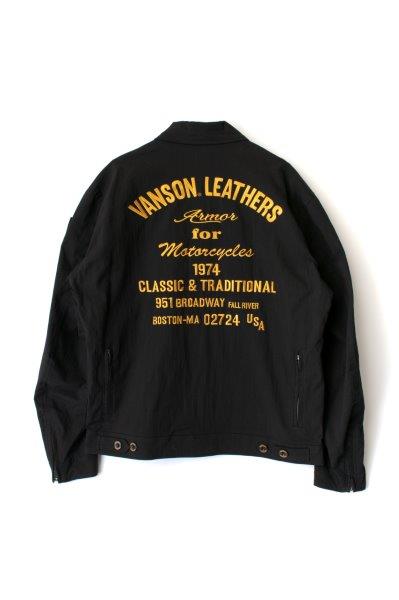 バンソン コットンジャケット メンズ ブラック/イエロー 3XLサイズ vs22106s