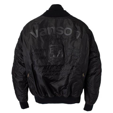 バンソン MA-1ジャケット ブラック/ブラック Mサイズ VS22108W