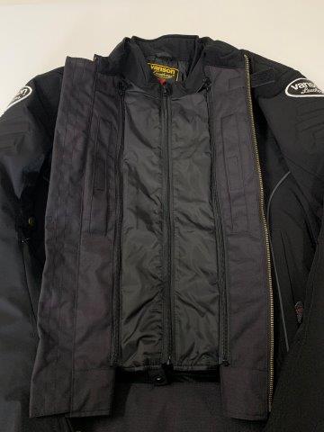 取寄 バンソン ライダースジャケット ブラック/イエロー 3XLサイズ VS22111W