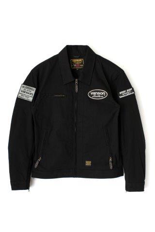 バンソン コットンジャケット ブラック/アイボリー Mサイズ VS23106S