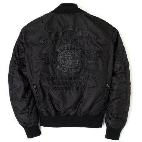 MA-1ジャケット ブラック/ブラック 3XLサイズ VS23108W バンソン