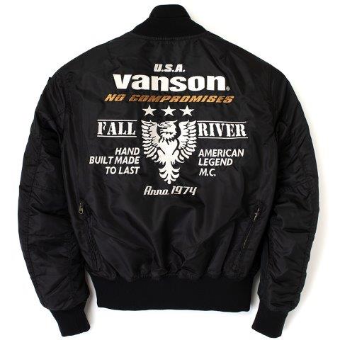 MA-1ジャケット ブラック/アイボリー Mサイズ VS23109W バンソン