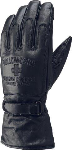 レザーウィンターグローブ オールブラック Mサイズ G-2000W イエローコーン