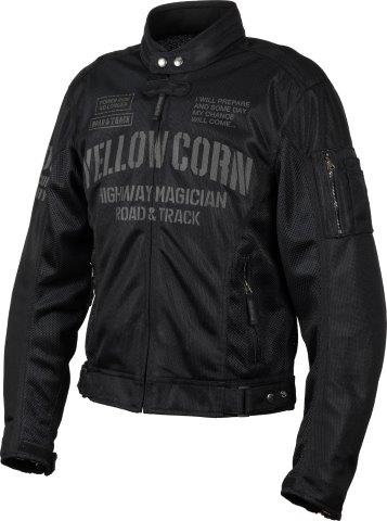 ★ YELLOW CORN YB-3110 3Lサイズ メッシュジャケット 春夏 イエローコーン メッシュジャケット ブラック/ガンメタ Mサイズ