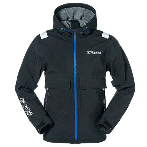 ヤマハ×RSタイチ ソフトシェルマルチパーカー ブラック/ブルー XXLサイズ YAF74R