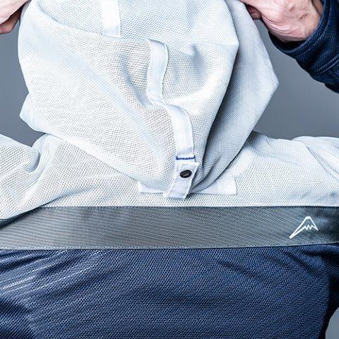 ヤマハ×クシタニ フルメッシュパーカージャケット ネイビー LLサイズ YAS75-K