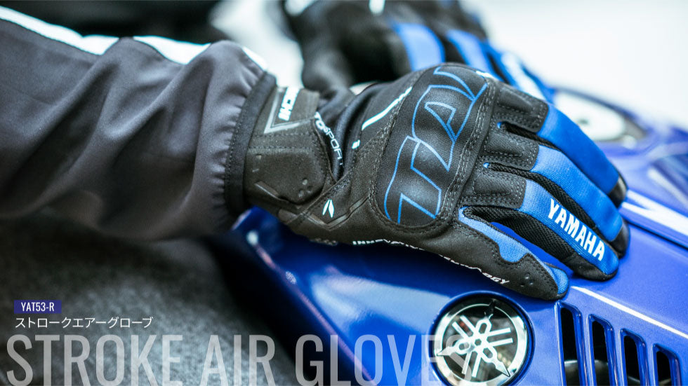ヤマハ×RSタイチ ストロークエアーグローブ メンズ レッド Lサイズ YAT53R