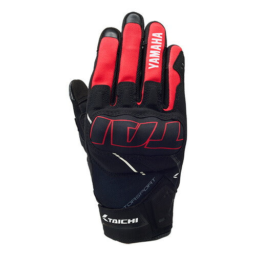 ヤマハ×RSタイチ ストロークエアーグローブ メンズ レッド Mサイズ YAT53R