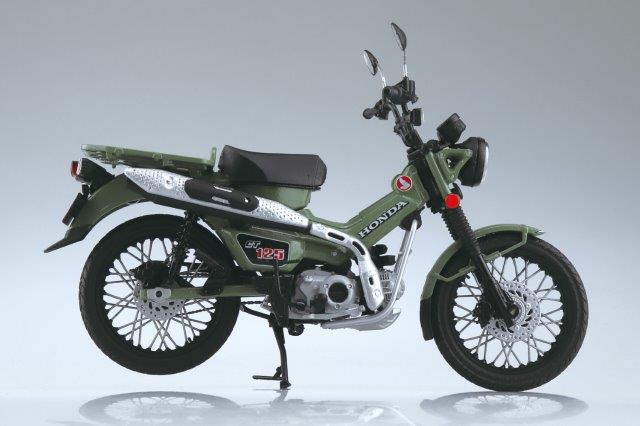 Honda CT125 ハンターカブ パールオーガニックグリーン フィギュア アオシマ