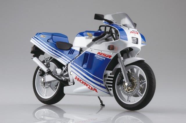 Honda NSR250R '88 テ ラブルー/ロスホワイト フィギュア アオシマ