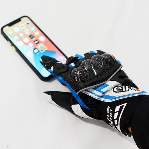 ストラーダメッシュグローブ ホワイト＆ブラック WL(レディースL)サイズ EG-S525 エルフ